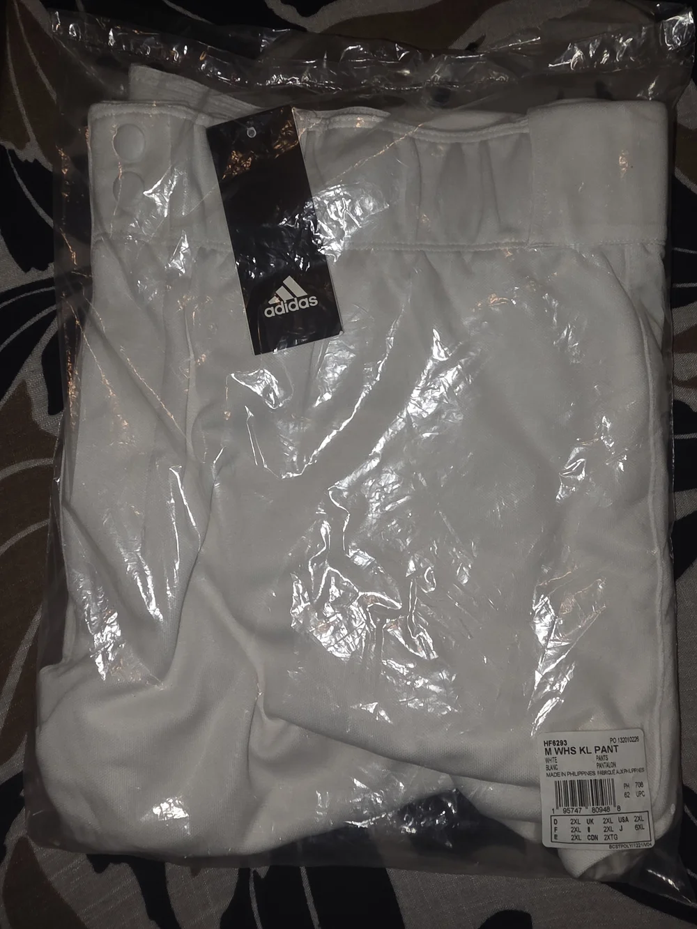 adidas Men's 2XL Impact Knee Length Baseball Pants